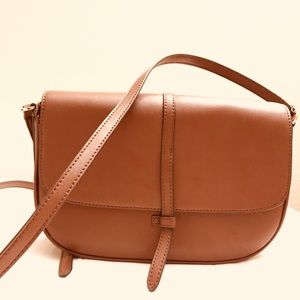 NWOT Banana Republic Crossbody Half-moon Leather